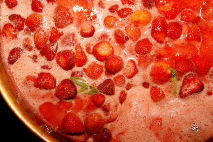Auberge du Moulin, confiture de fraises