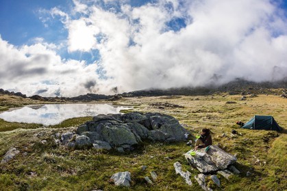 Saint-Paul-sur-Ubaye, Maljasset, col du Longet, Lac du Longet
