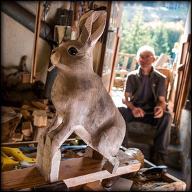 Valdeblore, Saint-Dalmas, Martial Bos, sculpteur
