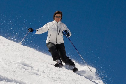 Ski piste famille