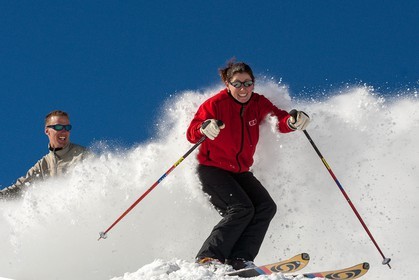 Ski piste famille