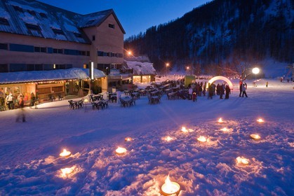 Station de ski de Réallon, course de ski alpinisme nocturne Laetitia Roux