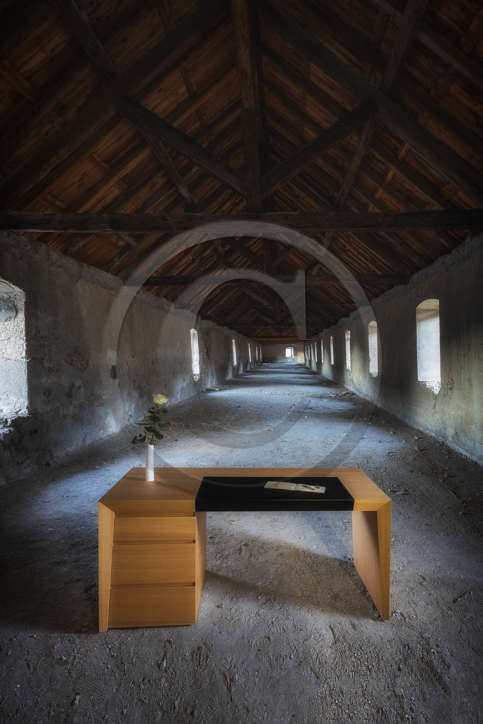 Monts & Merveilles, Maître Artisan d’Art, bureau bois et cuir