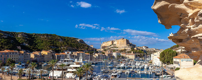 Bonifacio, la Citadelle et le port