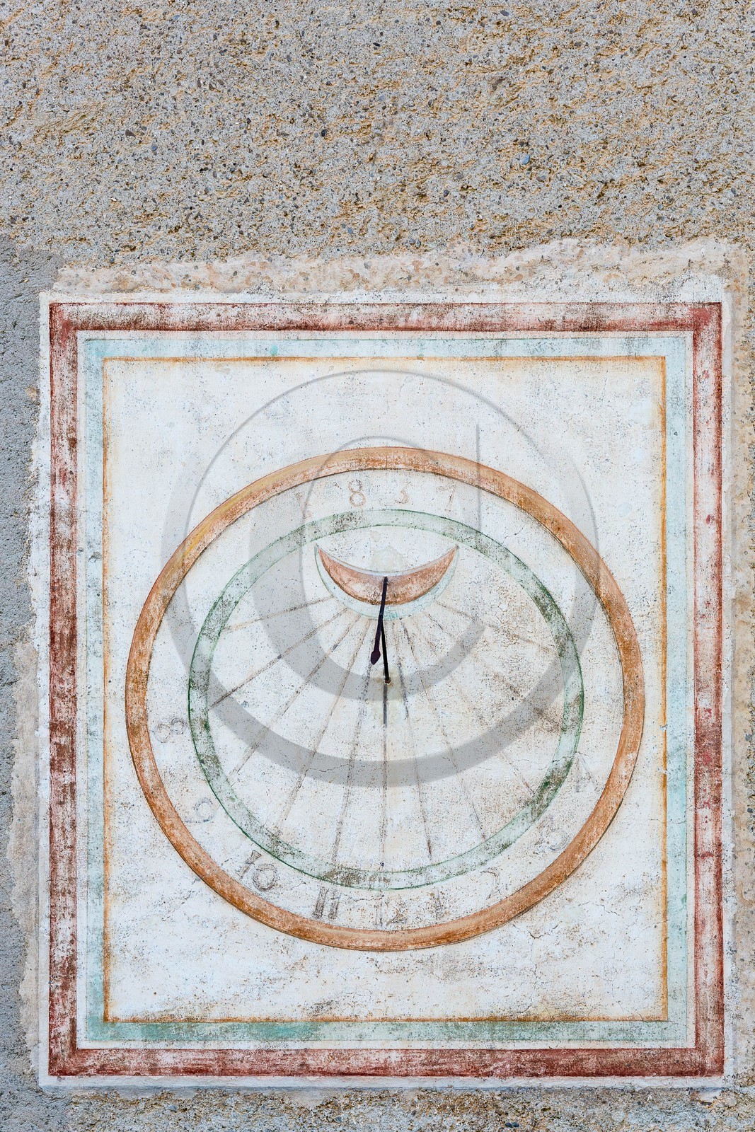 Saint-Paul-sur-Ubaye, Église Saint-Antoine-du-Désert de Maurin, cadran solaire