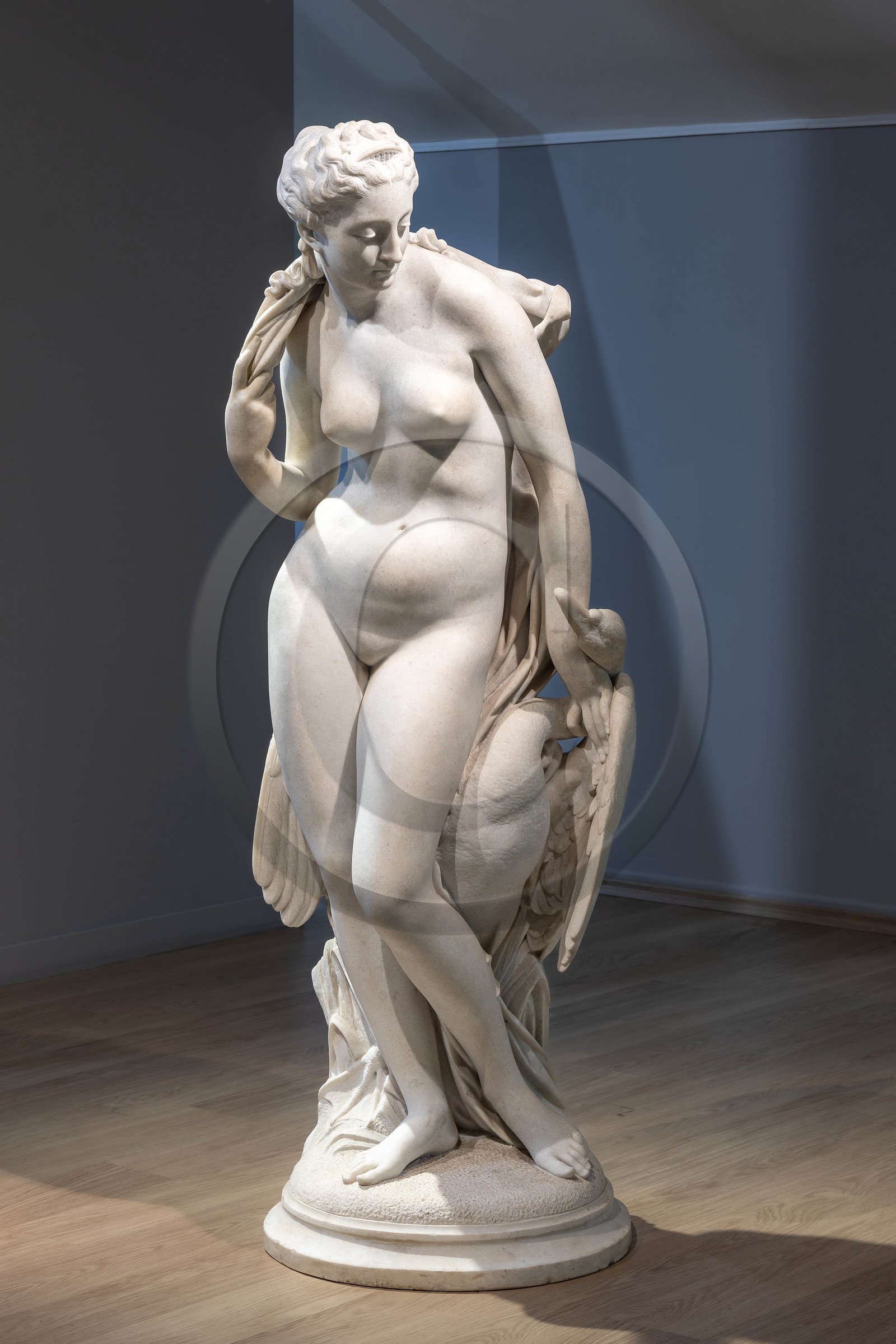 Gap, Musée Muséum départemental des Hautes-Alpes, Jean Esprit Marcellin, Léda et le cygne, marbre 1874