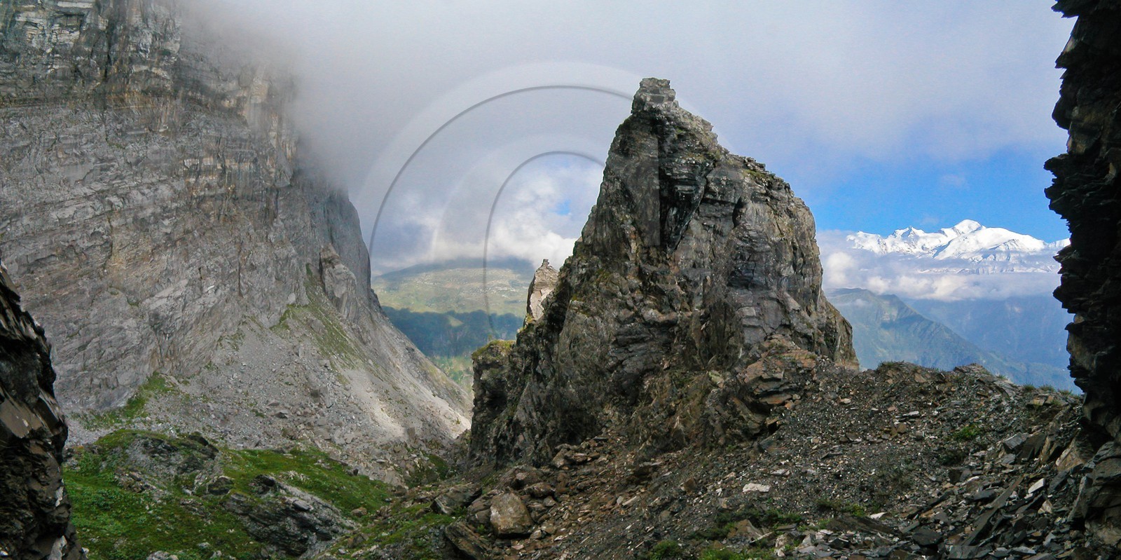 Réserve naturelle de Passy, Le passage du Dérochoir et le Mont