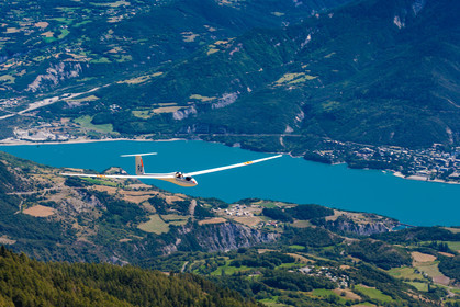 Lac de Serre-Ponçon, vol à voile