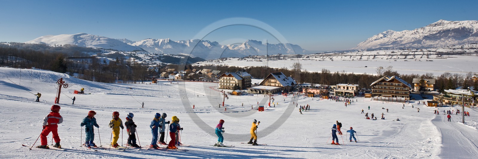 Ancelle, le front de neige Pré Joubert