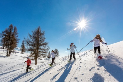vallée de l'Ubaye, randonnée en raquettes à neige