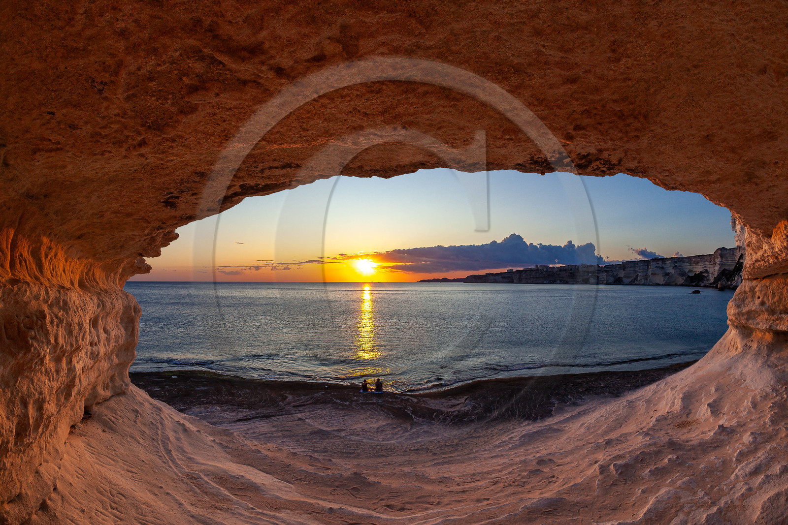 Coucher de soleil sur Bonifacio