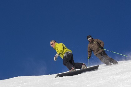 Station de ski d'Orcières 1850, ski et snowboard sur pistes