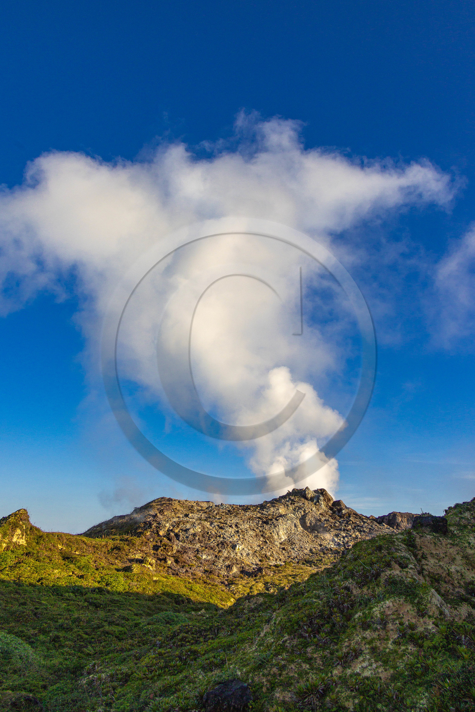 La Soufrière, volcan actif de la Guadeloupe