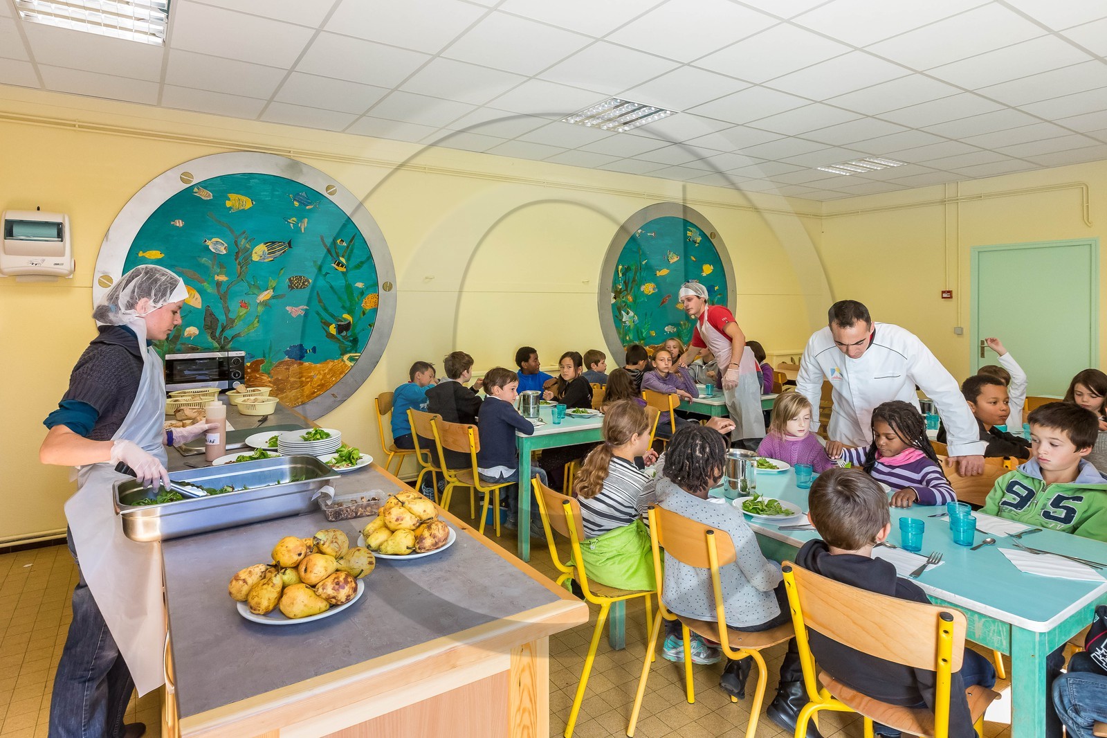 Briançon, restauration scolaire de Fortville