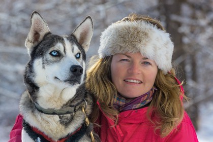 La Condamine-Châtelard, Sainte-Anne la Condamine, Coralie Bonnerot et ses chiens de traineau