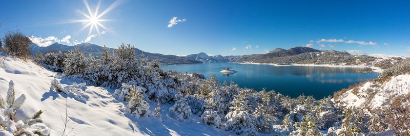 Baie et chapelle Saint-Michel, randonnée raquettes