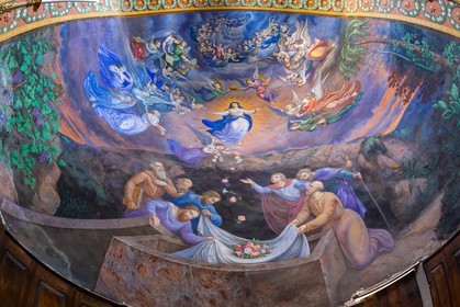 Faucon-de-Barcelonnette, Église Saint-Étienne, peinture de la Nef de l'église
