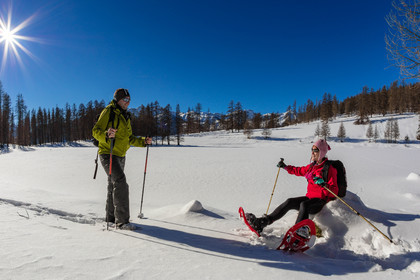 Randonnée en raquettes à neige