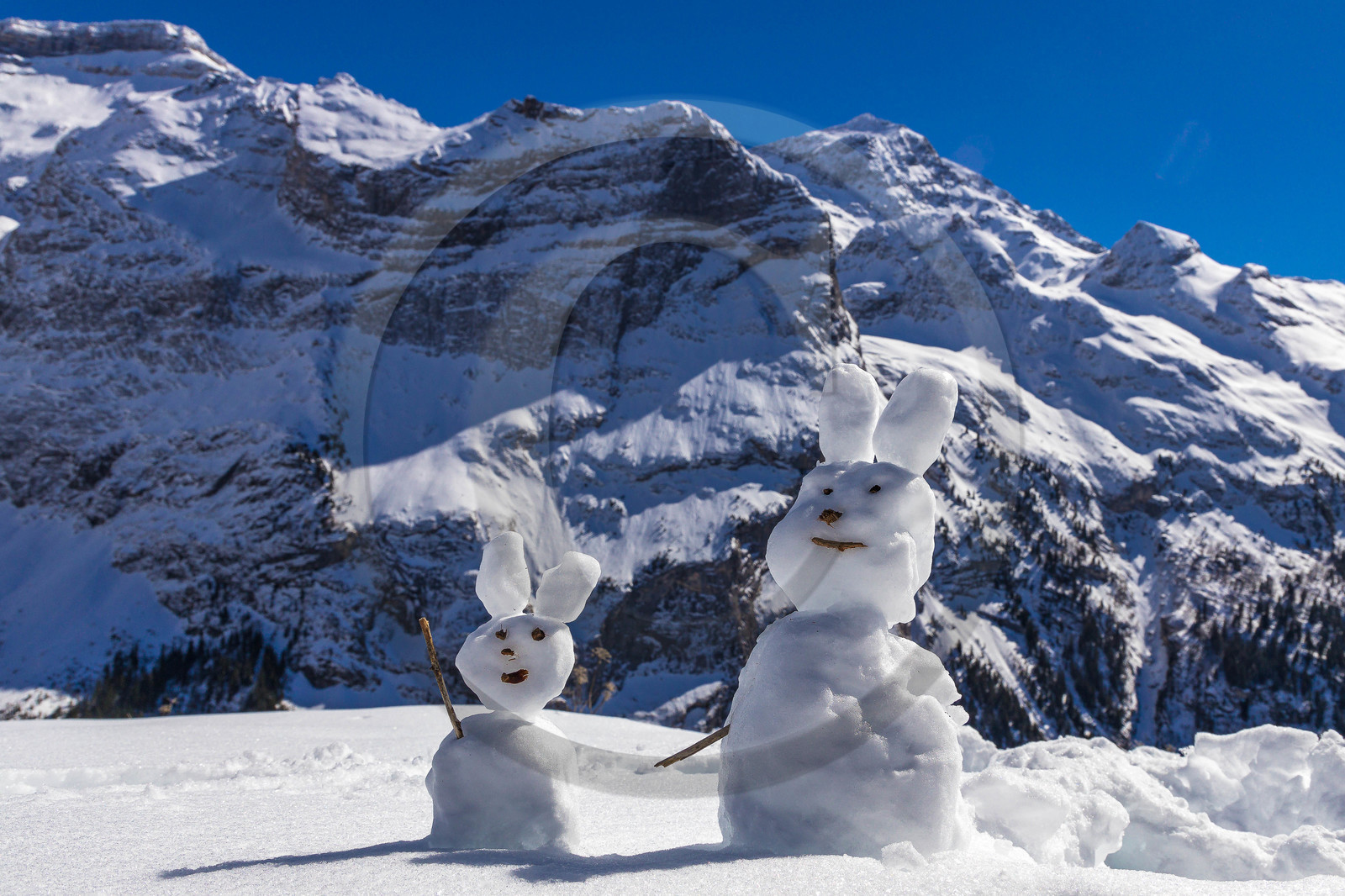 Pralognan-la-Vanoise, bonhomme de neige