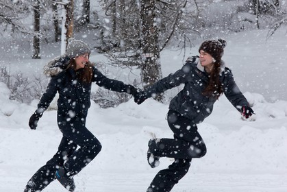 Hiver, randonnée balade sous la neige