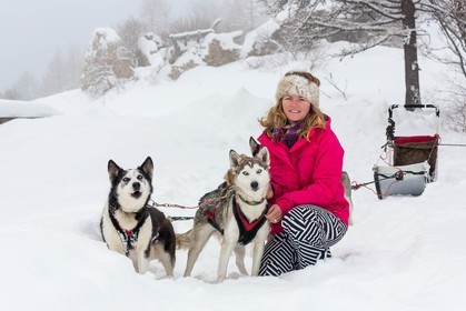 La Condamine-Châtelard, Sainte-Anne la Condamine, Coralie Bonnerot et ses chiens de traineau