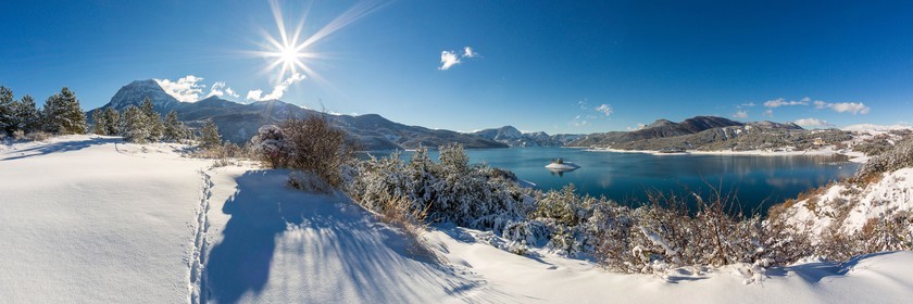 Baie et chapelle Saint-Michel, randonnée raquettes