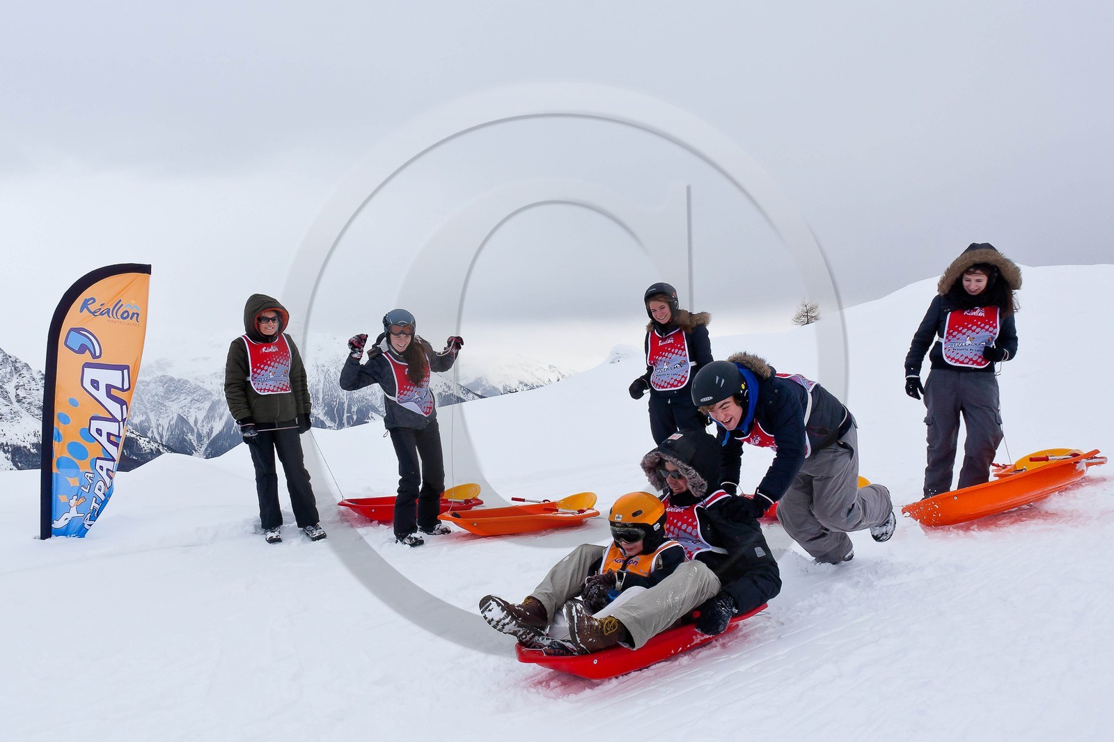 Pays de Serre-Ponçon, Réallon et La Ripaaa, piste de luge 100% naturelle