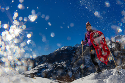Randonnée en raquettes à neige