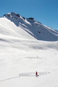 Serre-Chevalier, Snow drawings, une œuvre de l'artiste Sonja Hinrichsen