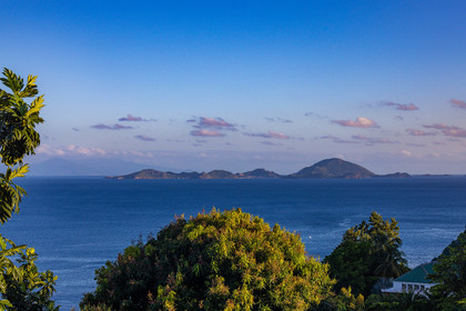 Archipel des Saintes, vu de Capesterre-Belle-Eau,  Guadeloupe