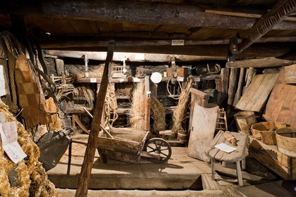 Saint-Véran, une des plus vieilles maisons du village, Musée de l'habitat et de la vie d'autrefois restée en état depuis 1976, dernier témoignage du passé