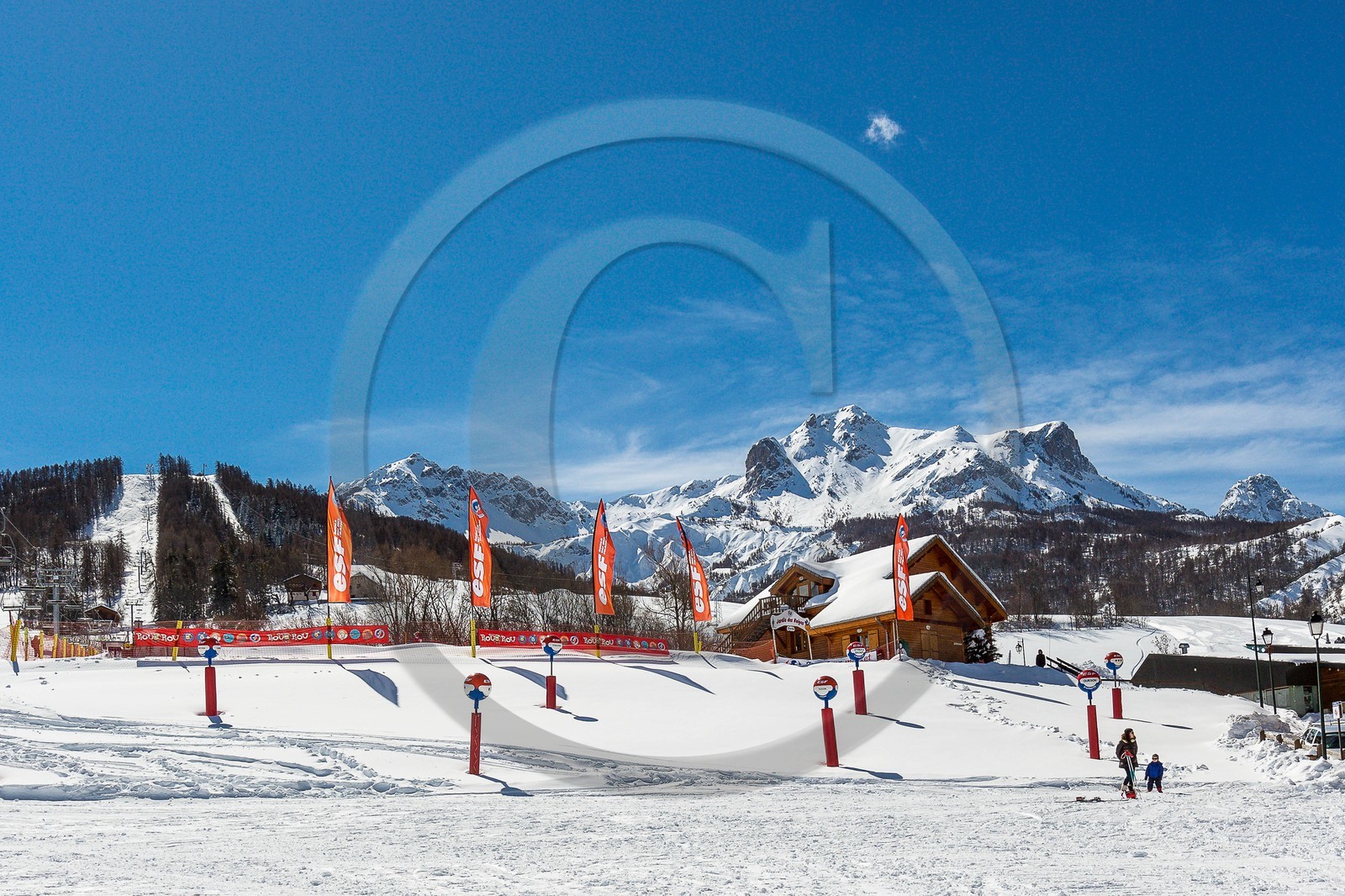 La station de ski Sauze Super-Sauze est une station village située entre 1400 et 2400 m