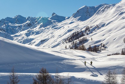 Col de Larche, vallon du lauzanier, randonnée raquettes