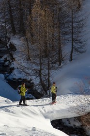 Col de Larche, vallon du lauzanier, randonnée raquettes