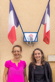 Clamensane, Charlotte Plazanet, maire et Emilie Vautrin adjointe