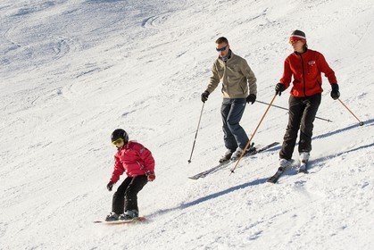 Ski piste famille