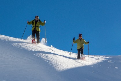 Col de Larche, vallon du lauzanier, randonnée raquettes