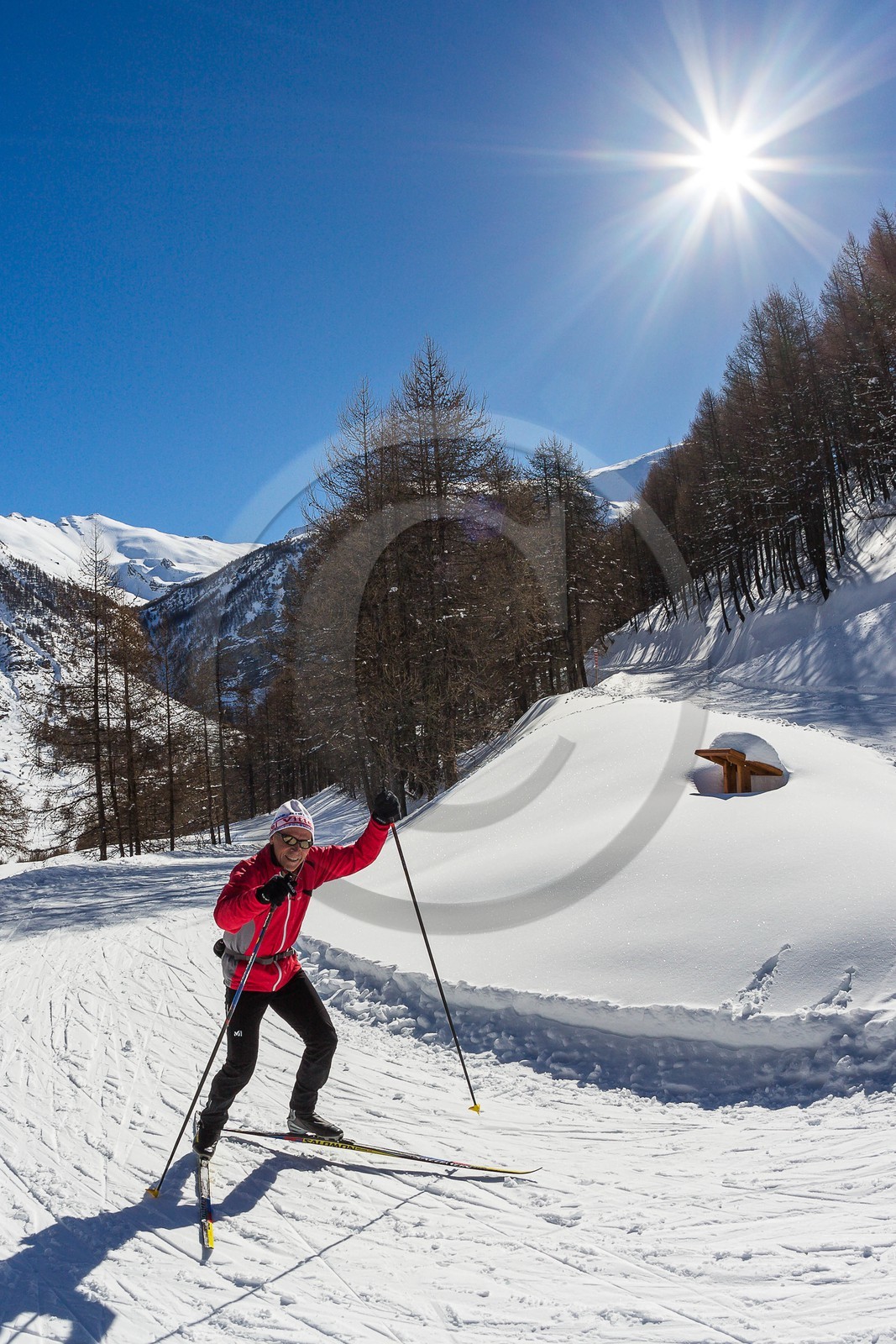 Crévoux, ski de fond