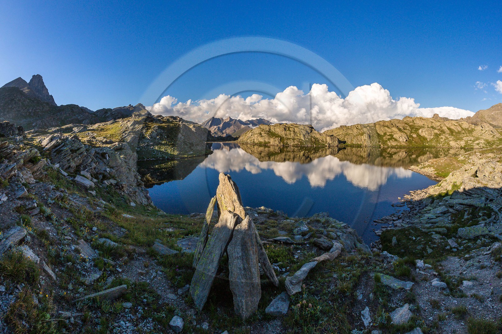 col du Longet,  Lac Bes supérieurr et Tête des Toillies