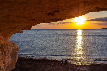 Coucher de soleil sur Bonifacio