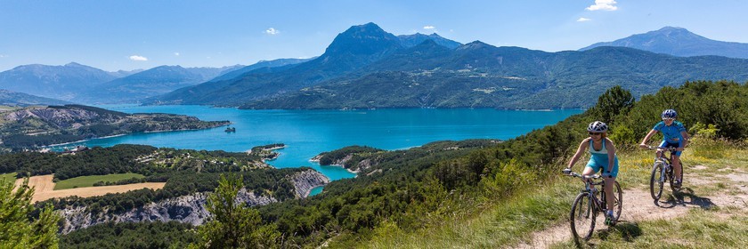 Pays de Serre-Ponçon, Chorges, belvédère des Curattes, vtt