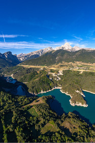 Lac du Sautet et la montagne de l'Obiou