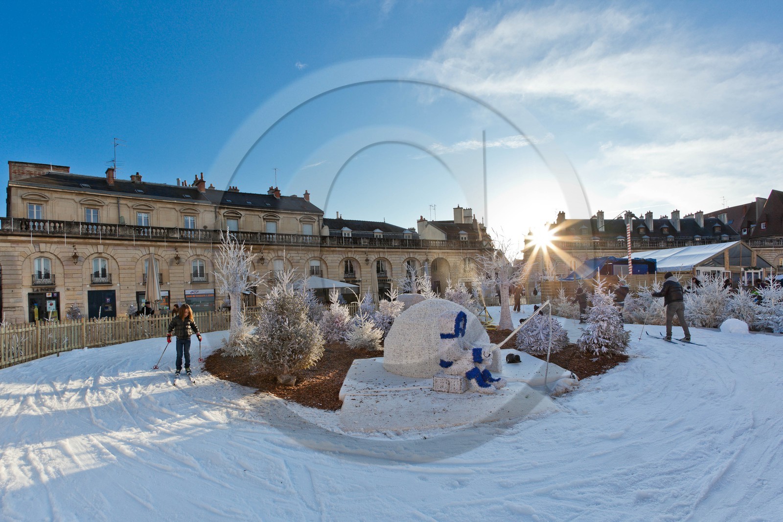 Une véritable station de sports d’hiver éphémère, un Noël extraordinaire à Dijon