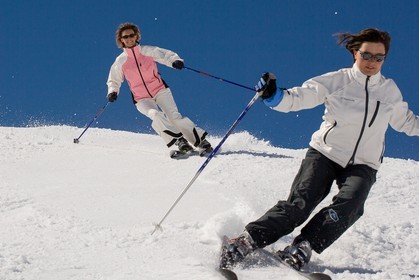 Ski piste famille
