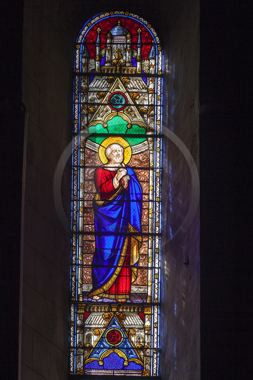 cathédrale Notre-Dame-de-l'Assomption d'Entrevaux , vitraux