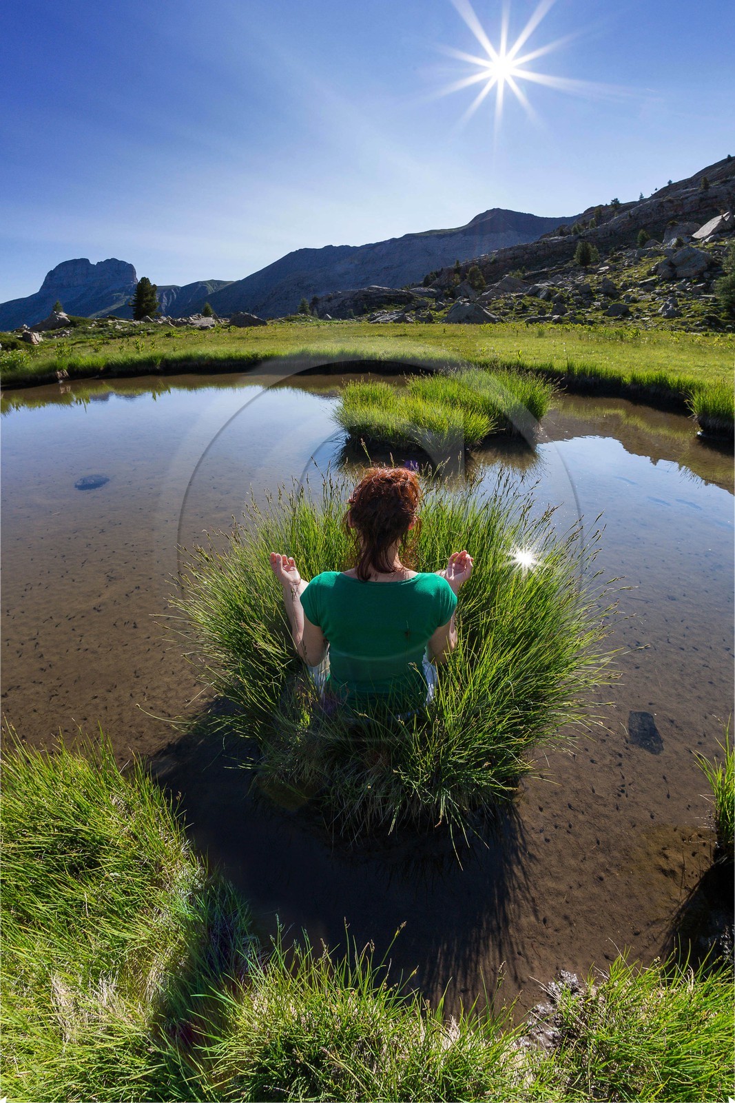 Vallon du Laverq, lac et tourbière Les Eaux-Tortes