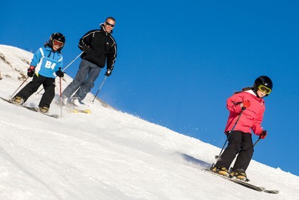 Ski piste famille
