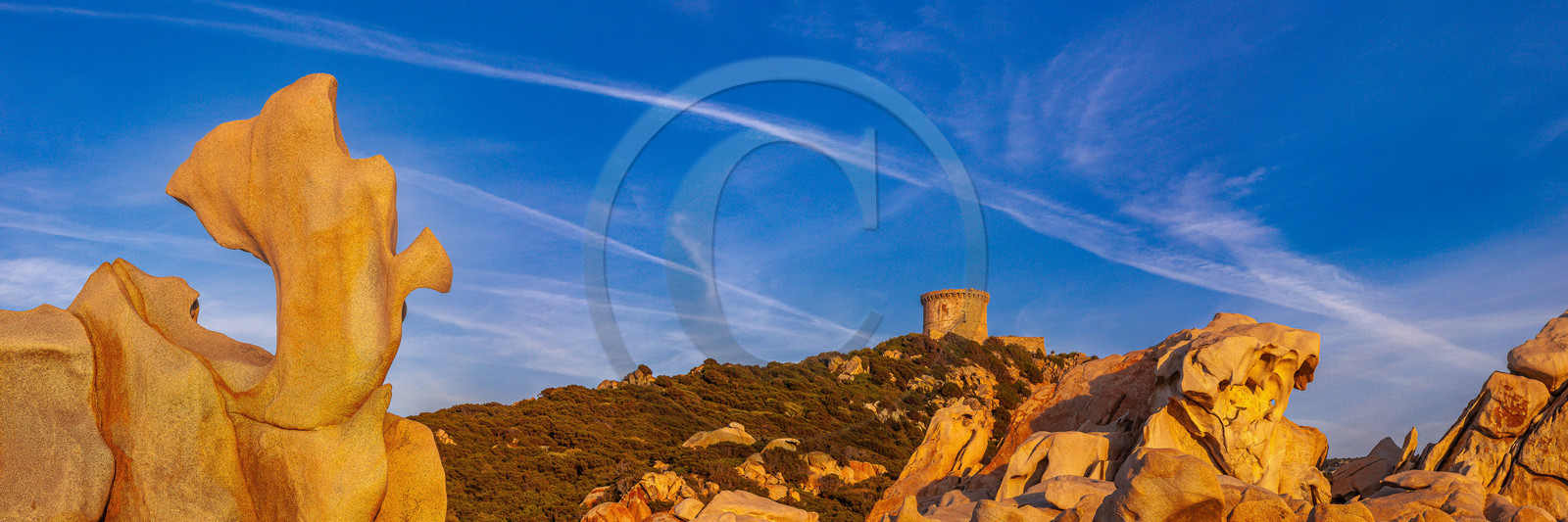 Tour génoise de Campomoro et taffoni