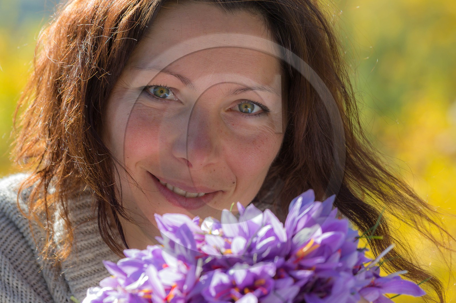 Carole Prost cultive du safran qui ensoleille ses créations