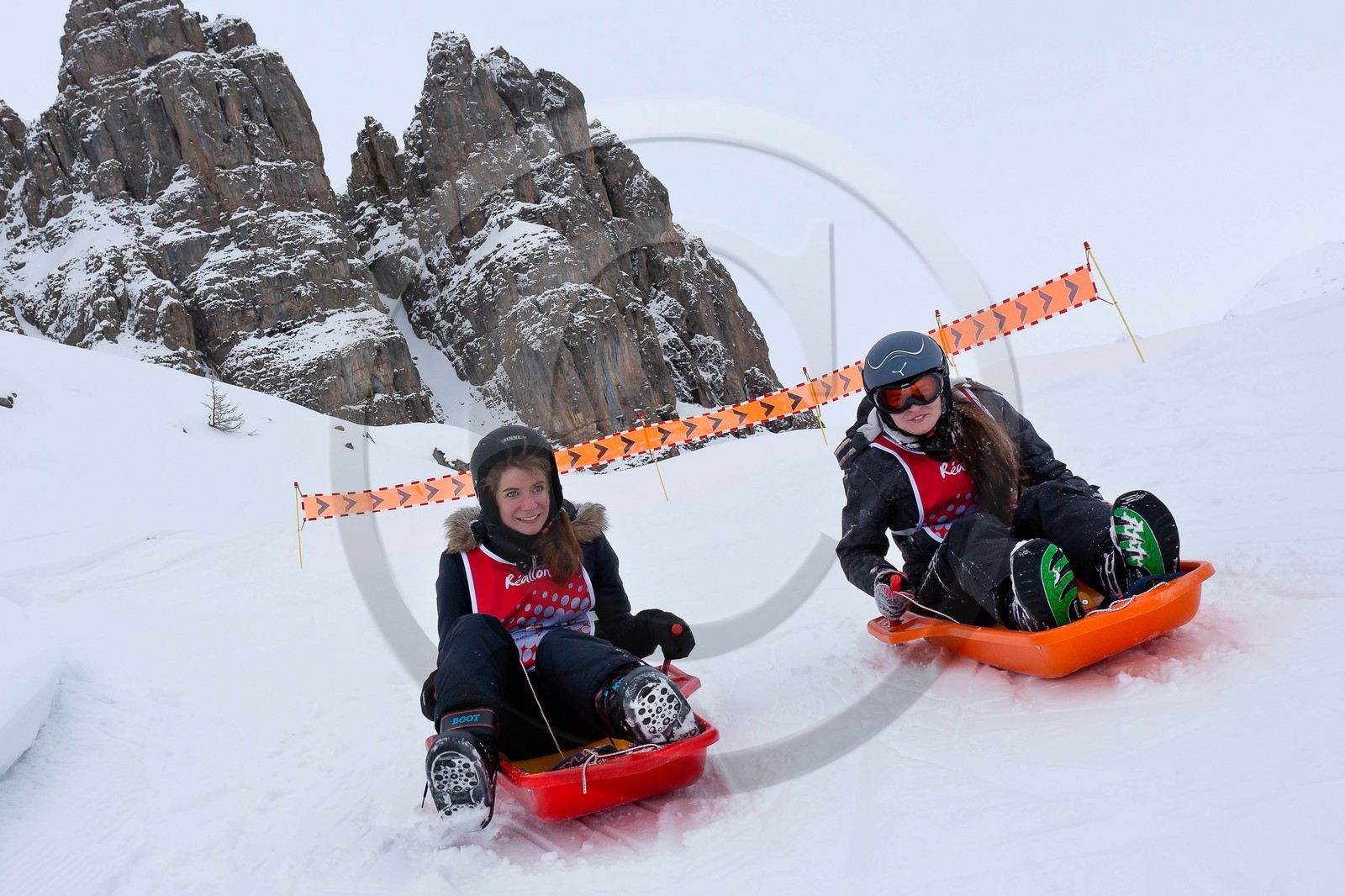 Pays de Serre-Ponçon, Réallon et La Ripaaa, piste de luge 100% naturelle